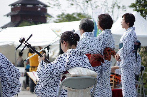 最後に、岡本流「彩の会」さんよる民謡演奏。